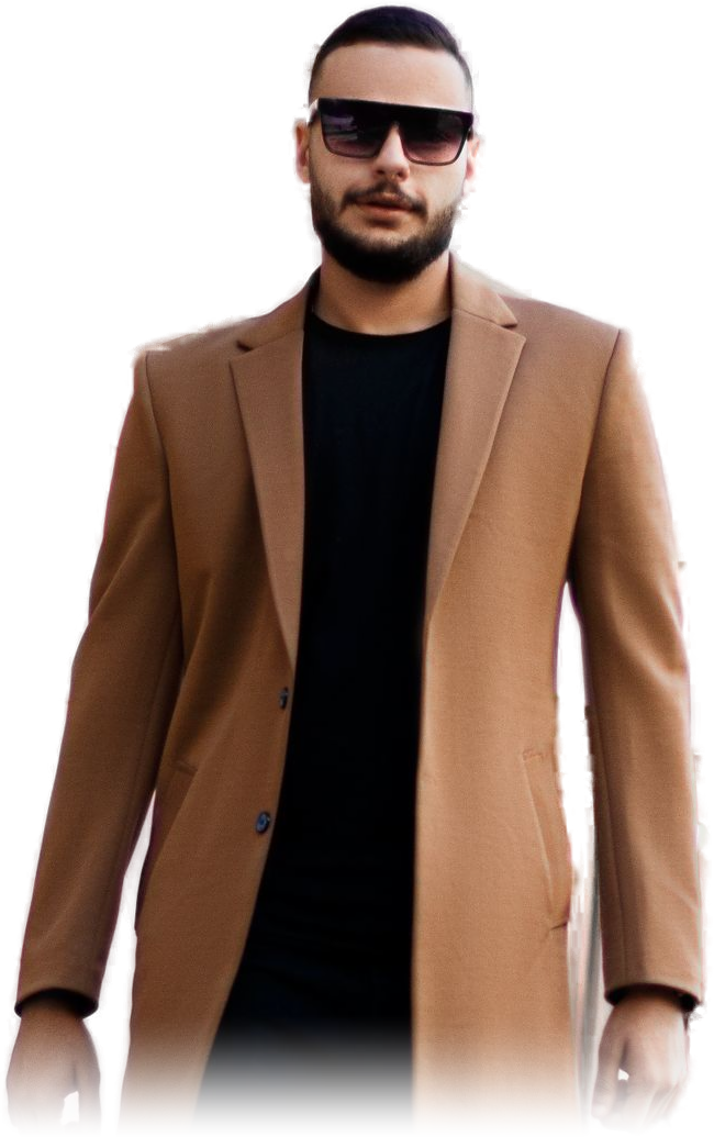 Homme en manteau de laine camel, mode masculine Marène